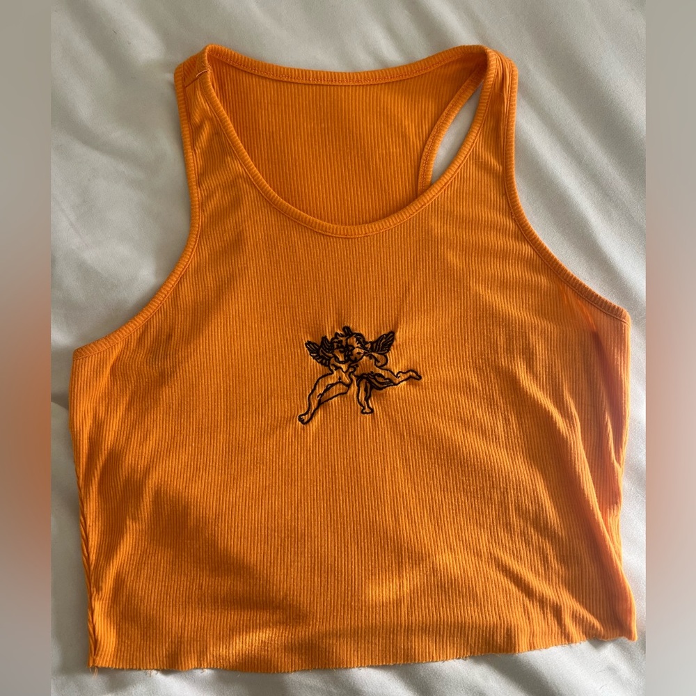 Cropped top orange